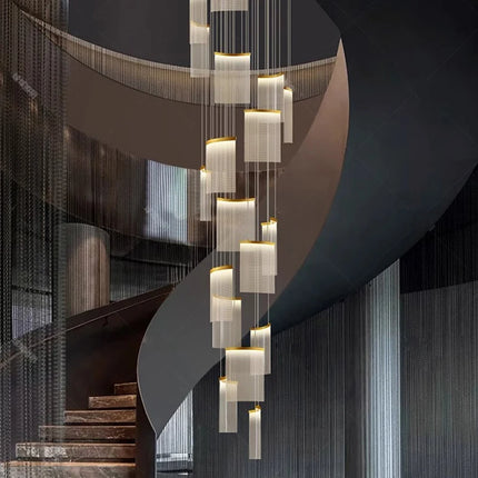 Modern home decor led lights pendant light lamps forstaircase Chandeliers for living room hanging light indoor lighting