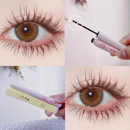 Silk Fiber Black Mascara Natural Curling Lengthens Ultra-Fine Eyelashes Women's Professional Waterproof Makeup Cosmetic Mascara