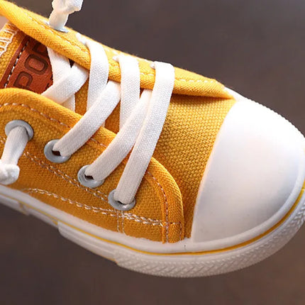 2025 New Children's Canvas Shoes Fashion Baby Board Shoes Girls' Breathable Single Shoes Boys' Casual Shoes