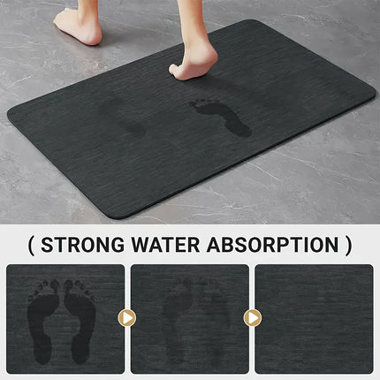 Special-shaped bathroom diatomaceous earth floor mat, household absorbent mat, bathtub-side anti-slip mat, toilet door mat, entrance mat