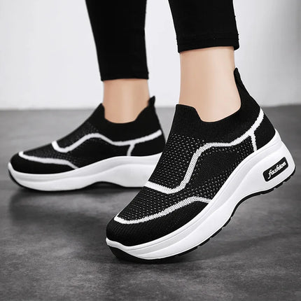 Women's Luxary Chunky Sneakers 2025 trend Fashion Mesh Breathable Shoes for women Sports Running Casual Ladies Fitness Vulcanize