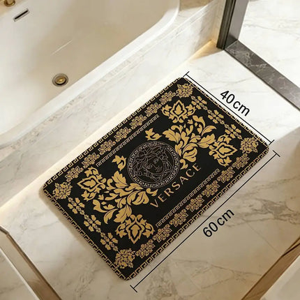 Fashion And Luxury V-Versace Entrance Door Mat Nordic Style Home Doormat Bathroom-Toilet Mats Bedroom Hotel Decor Mat