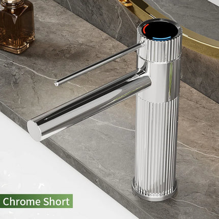 Stainless Steel Basin Faucet Gold/Black Bathroom Faucets Crane Tall Sink Faucet Hot Cold Water Sink Mixer Bathroom Faucet