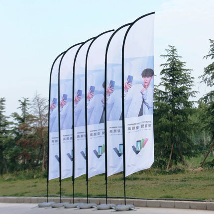 Beach Feather Flag Graphic Customized Printing Banner Free Design Promotion Opening Celebration Outdoor Advertising Decoration