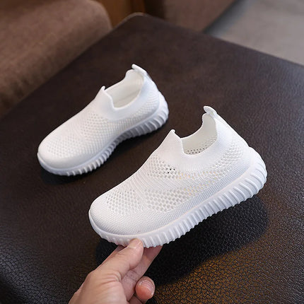 Children's Running Sneakers Boys Girls Casual Mesh Breathable Non-Slip Walking Patchwork Tennis Toddler Soft-Soled Girls' Shoes