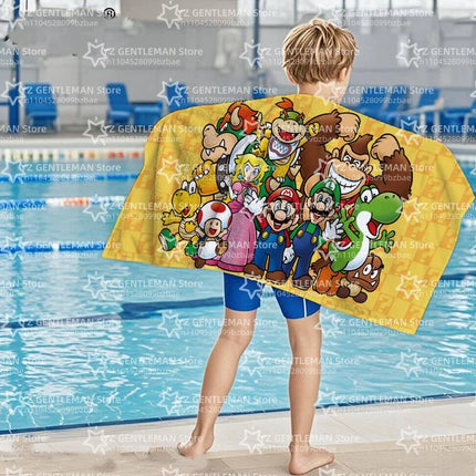 Cool Towel Soft Pool Classic Gift For Travel Gym Shower Camping Quick Dry Sports Large S-Super Game Beach M-Marios Towel