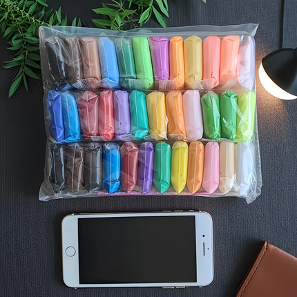 Air-dried clay - 36-color DIY modeling clay set, including sculpting tools, suitable for sculpting, handcrafting, and DIY projec