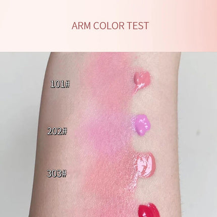 Monochrome Liquid Blusher Lightweight Color Rendering Natural Brighten Matte Rouge Blush Waterproof Facial Contouring Cosmetics