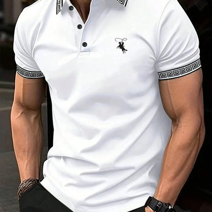 2026 Summer Men's Short-Sleeved Polo 3D Print Shirt - Breathable Lightweight Casual Simple and Versatile Men's Clothing