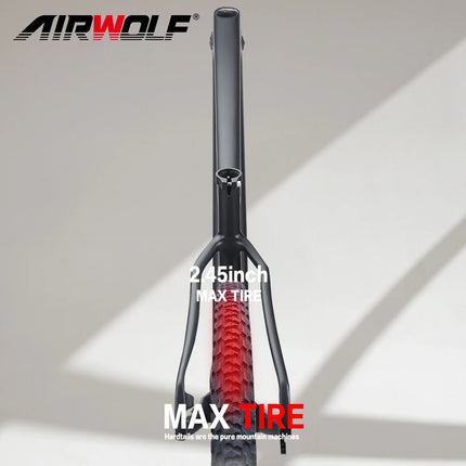 2023 AIRWOLF Carbon Frame MTB 29 Mountain Bike Hardtail Frames 148*12mm Thru Axle BOOST 29er*2.45 Inch MTB Bicycle Frame