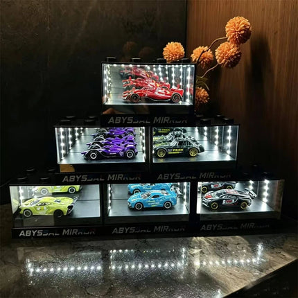 Voice controlled display box, car model figurine, storage box, desktop decoration, car model collection box, gift