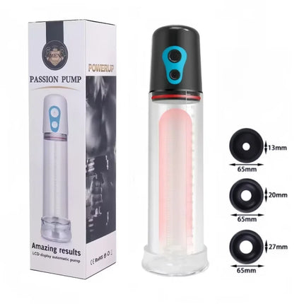 Electric Penis Pump Penis Enlarger Delayed Ejaculation Vacuum Pump Penile Bigger Trainer  Male Masturbator Adult products