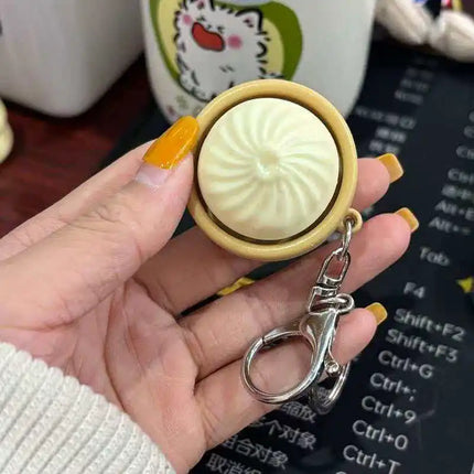 Keyboard Clicker Fdget Dumpling Keychain Sensory Anxiety and Stress Relief for Adults Kids Decompression Gifts Novelty Gadgets