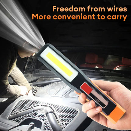 Powerful LED Work Light with Magnet lighting Flashlight Car Garage Mechanic Lamp USB Charging COB Emergency Light Warning Light