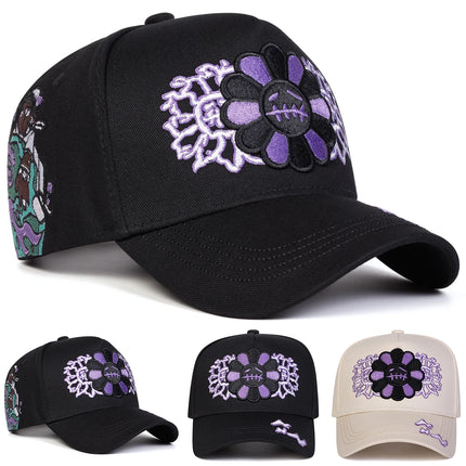 Unisex Sunflower Embroidery Baseball Caps Spring Autumn Outdoor Adjustable Casual Hats Sunscreen Hat Sports Cap