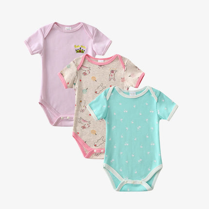 Baby Girl Romper Summer Short Sleeve Newborn Boy Playsuit Baby Girl Clothes Set