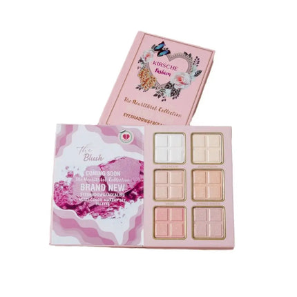 5-Layer Folding Eyeshadow Palette Portable Book Shaped Beauty Book Makeup Kit Long-Lasting Shimmer Matte Glitter
