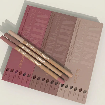 6Pcs Velvet Matte Lip Liner Set - Long-Lasting, Non-Dry Formula | Versatile Shades for All Skin Types | Includes Berry, Brown