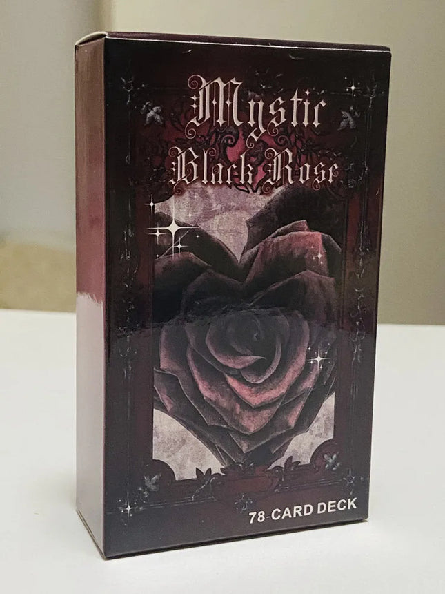 Mystic Black Rose Oracle Deck 78 Pcs Situations Tarot Cards Twin Flame Love Keywords Deck Healing Shadow Work Unique