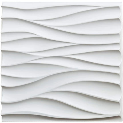 30x30cm Three-dimensional Wave Wall Panels Interior Wall Decor Paintable Wallpaper 3D Wall Decor Covering Panels For Living Room