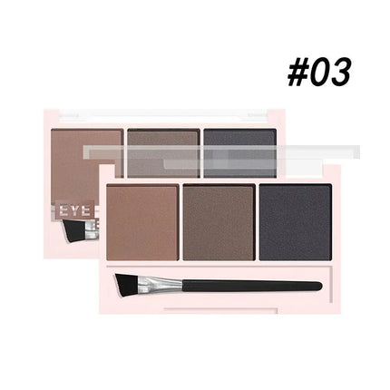 3-Color Brow Powder Set with Brush Long-lasting Eyebrow Powder Waterproof Color-resistant Makeup Set for Beginners Eyeshadow HOT