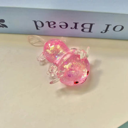Axolotl Maltose Squishy Toy Axolotl Squeeze Soft Squishy Stretchable Colorful Creative Viral Stress Relief Tool Anxiety Relief