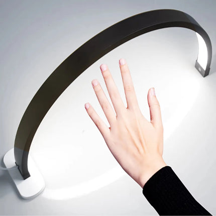 FOSOTO Overseas Warehouse LED Video Light Half-moon Fill Light Lash Nail Desktop Light For Beauty Eyelash Tattoo Makeup