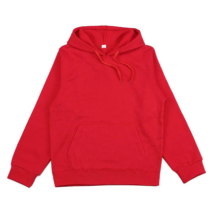 Men's and Women's Solid Color Pocket Hoodies Sports Fitness Sweatshirts Fashionable Casual Pullovers Multi Color
