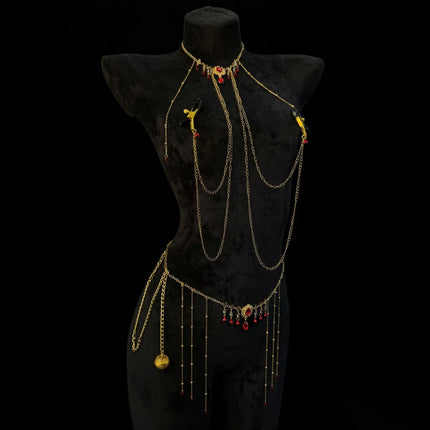 Metal Nipple Clamps Body Chain Women's Body Jewelry Massage Nipples SM Adult Toys Flirting Sex Toys Sextoy Product Clamps 18+