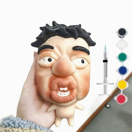 Funny Pimple Popper Squishy Toy Fast Rebound Squeeze Face Model Stress Relief Fidget Toys for Adults & Kids Funny Gag Prank Gift