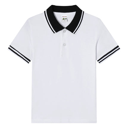 New Children Polo Shirt Solid Kids Boys Polo Shirts Korea Fashion Boys Designer Clothes School Uniform 2-14 Years