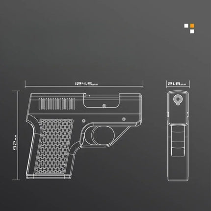 Pistol Style Lighters with 3 Cigarette Case Jet Turb Lighter Gas Lighter Capacity 10PCS Windproof Cigar Lighter Gadgets for Men