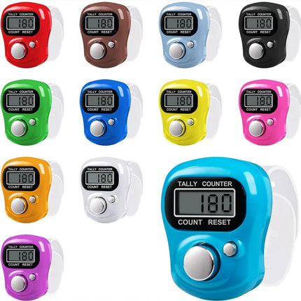 11pcs~22pcs~33pcs Resettable Mini Electronic Counter, Multi-color Digital Display, Mini Counter for Sports/Training/Prayer