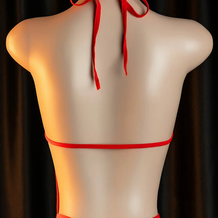Medical Fantasy Lingerie Sheer Cutout Nurse Costume Set Roleplay Outfit Seductive Set Women Fetish Dress Up Tease Game Cosplay
