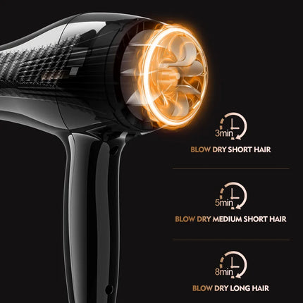 New High-Power Quick Drying Hair Dryer For Home Use, Hair Salon, Cool Hot Air, Blue Light Hair Care Dryer, 220V