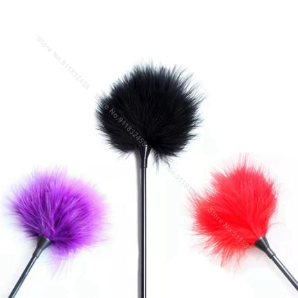Beginner BDSM Flirting Set –Sensual Tickler Feathers & Brushes Kit, Adult Sensory Massage Tools for Couples Women Men