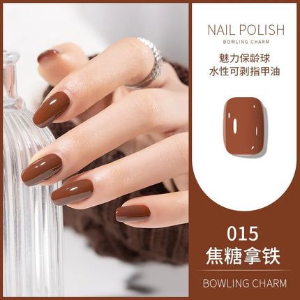 40 Colors New Nail Polish for Summer Water-based Quick Drying Tearable Nail Art Semipermanent Monochrome No Baking Lamp Varnish