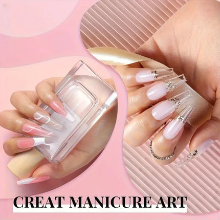Poly Extension Gel Nail Kit, Featuring 12 Shades of Nail Extension Gel, Making It a Perfect DIY Starter Set for Girls' Nail Care