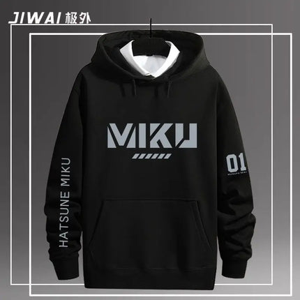 Hatsune Miku New Functional Series Sweater Set Hatsune Miku Peripheral Clothes Male and Female Couples Fleece Hooded Jacket Gift