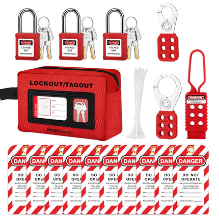 Lockout Tagout Kit,Loto Safety Padlocks,Breaker Lockout, Hasps,Electrical Plug Lockout Tags, Lock Out Tag Out Locks