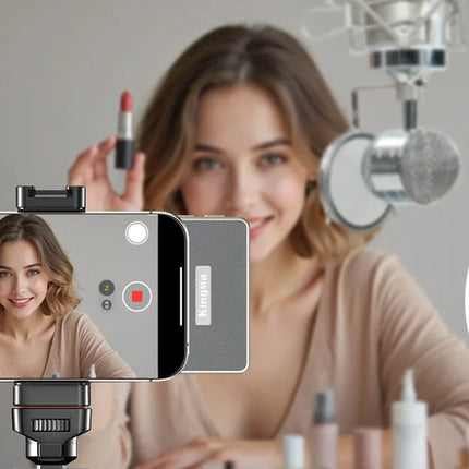 Magnetic Vlog Selfie Monitor Screen for iPhone 15 16 17 Pro Max Wireless Back Camera Display Touch Screen Zoom Shutter Control