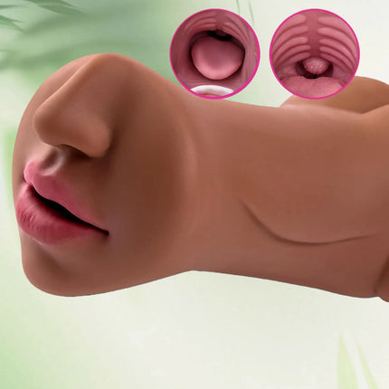 3 in 1 Male Masturbator Realistic Vagina Anal Mouth Real Deep Pussy Throat Sex Toys for Men Vaginal Oral Masturbation Cup 18+