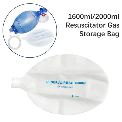 First Aid Manual PVC Adult/Child/Infant Resuscitation Ambu Bags 2000ml/1600ml Reservoir Bag Emergency Self-help Rescue Tool