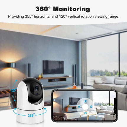 ANSVICAM Tuya 6MP HD 5G WiFi Indoor Security Camera 6x Zoom Baby Monitor Night Vision Auto Motion Detection 2-Way Audio Cameras