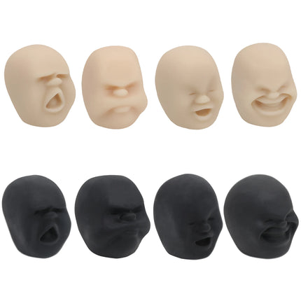 Human Face Emotion Vent Ball Resin Relax Doll Fun Novelty Caomaru Antistress Ball Toy Adult Stress Relieve Novelty Toys Gifts ﻿