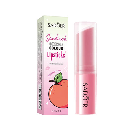 Honey peach sandwich warm changing water lipstick moisturizing warm changing lipstick 2.5g