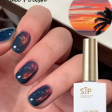 15ml Marine Cat Eye Gel Nail Polish, UV Nail Gel, DIY Nail Art Charm, Y2K Style Nail Art