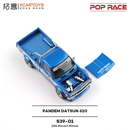 Toy Car PopRace Pandem Datsun 620 1:64 (Metal & Plastic Parts) S39-01# S39-03# S39-04#