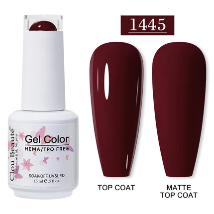 Clou Beaute 15ml HEMA TPO FREE Gel Nail Polish Vernis Semi Permanent UV Nail Art Varnish Lakiery Hybrydowe Manicure Gel Polish