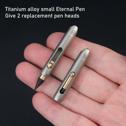 Eternal Pencil Metal Inkless Pen Titanium Alloy Everlasting Pencil erasable Pen Creative pendant design for emergency writing